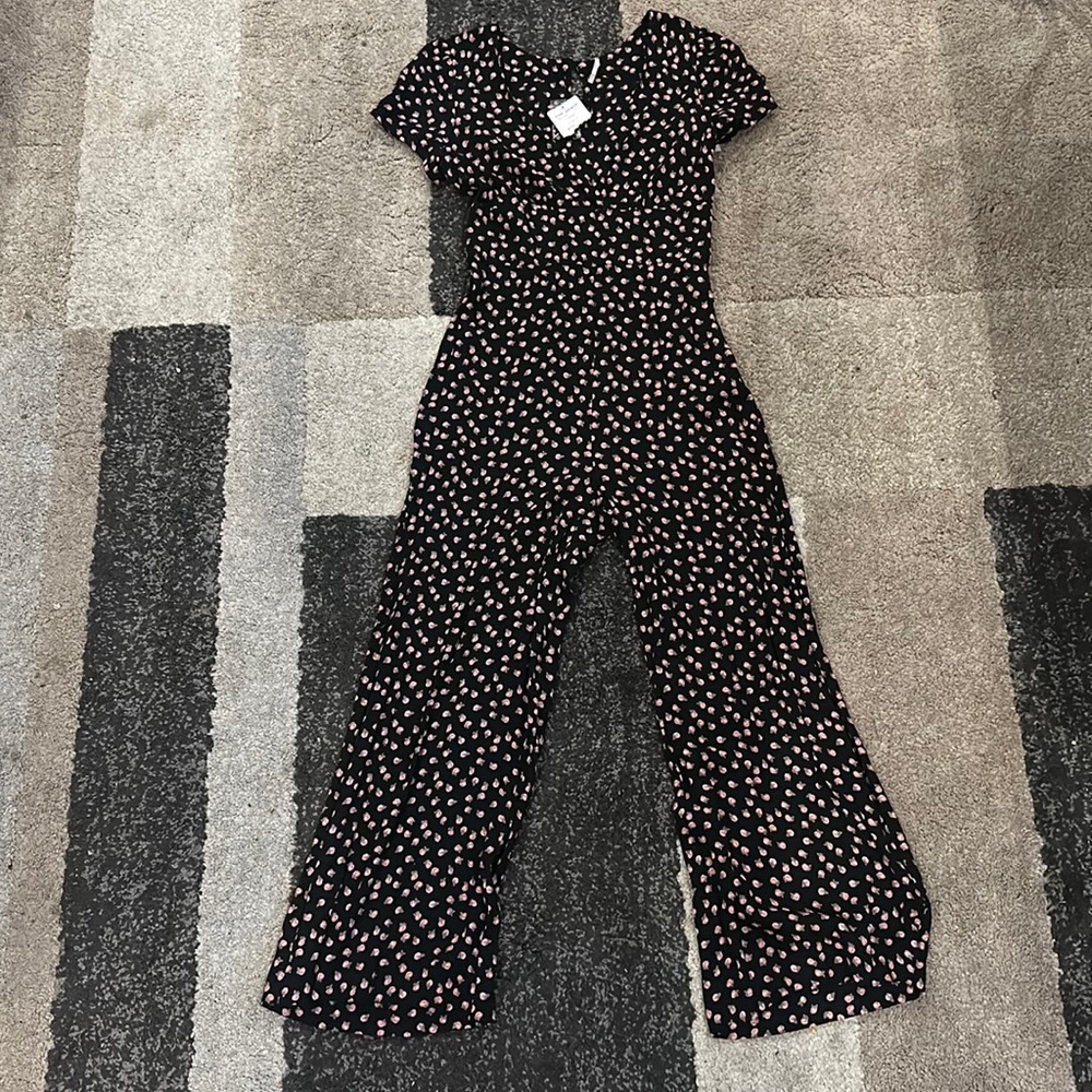 NWT Free People Floral Jumpsuit